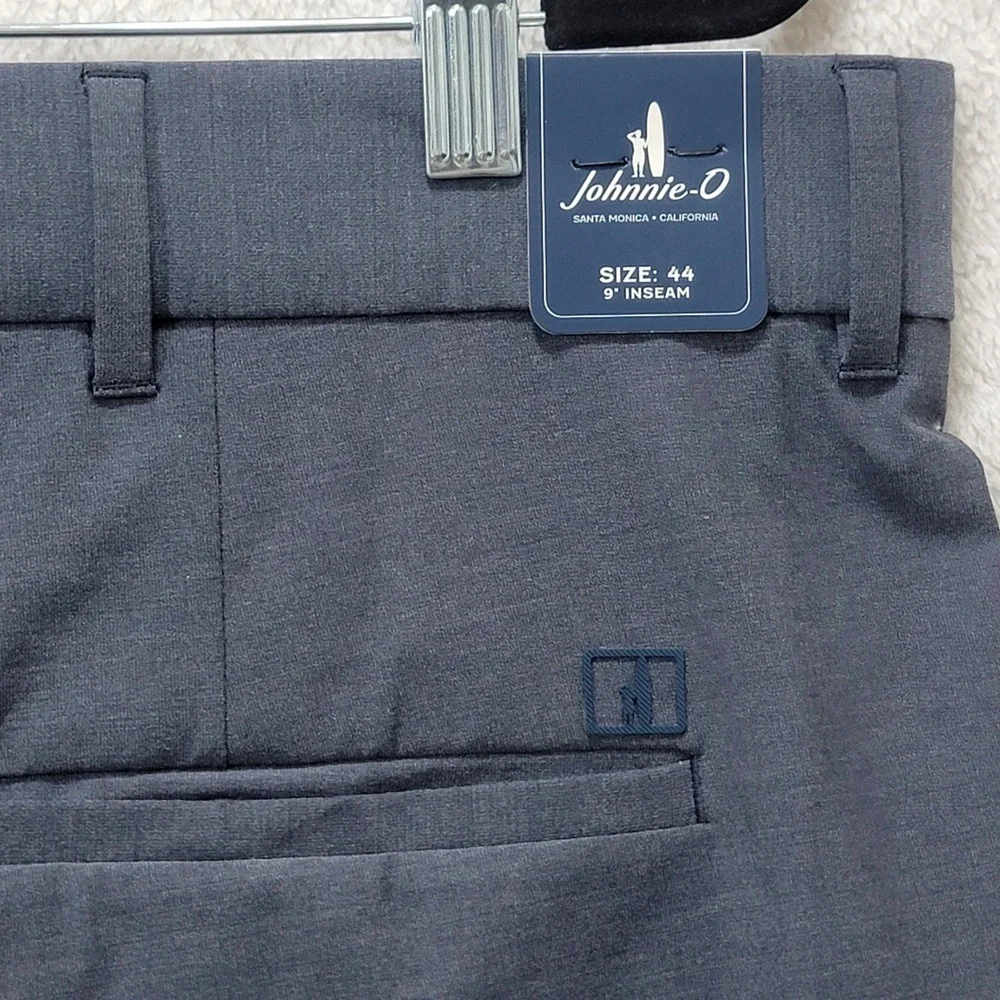 Johnnie-O Mulligan Performance Shorts High Tide Blue Mens 44 Big & Tall Golf NEW